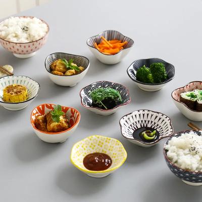 1 Stück High-End Keramik-Snackteller Japanischer Stil Keramik-Saucenteller Haushaltsküche Runde Saucenschälchen 1 Stück