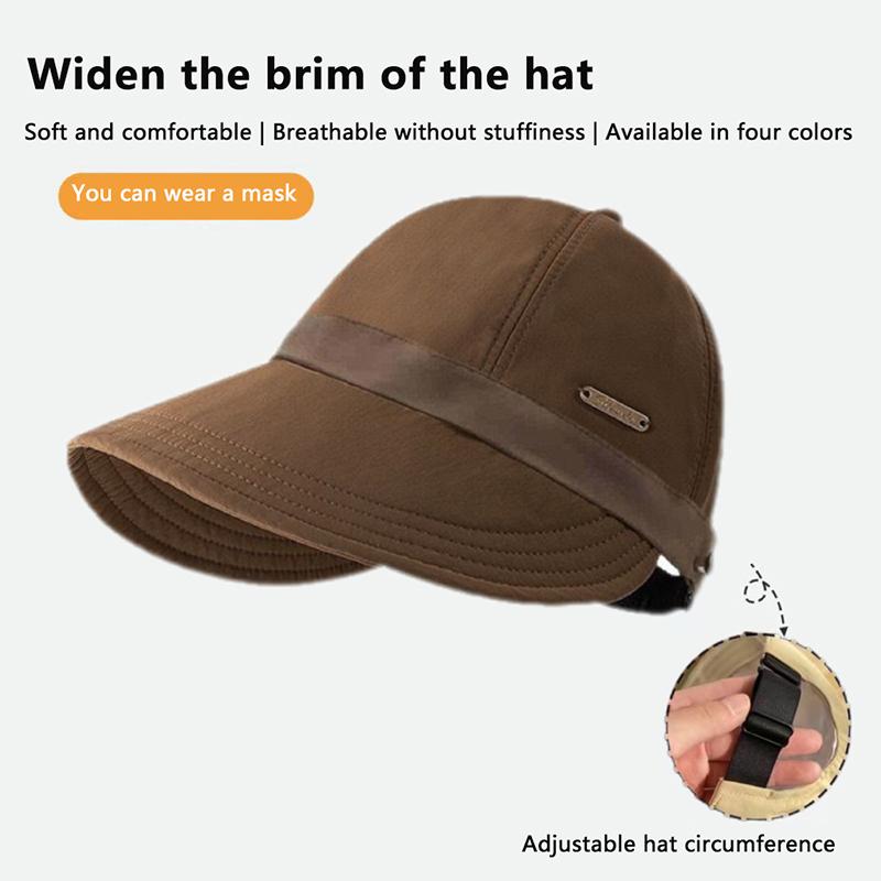 Women'S Foldable Sun Hat Summer Outdoor Beach Wide Brimmed Fisherman'S Hat