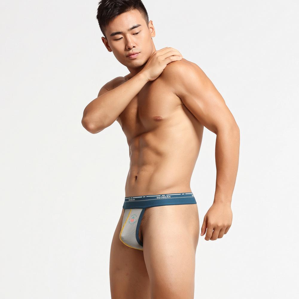 Men's G-string Thong Underwear Triangle Pants Singles T-pants Sexy Low Waist Bottom
