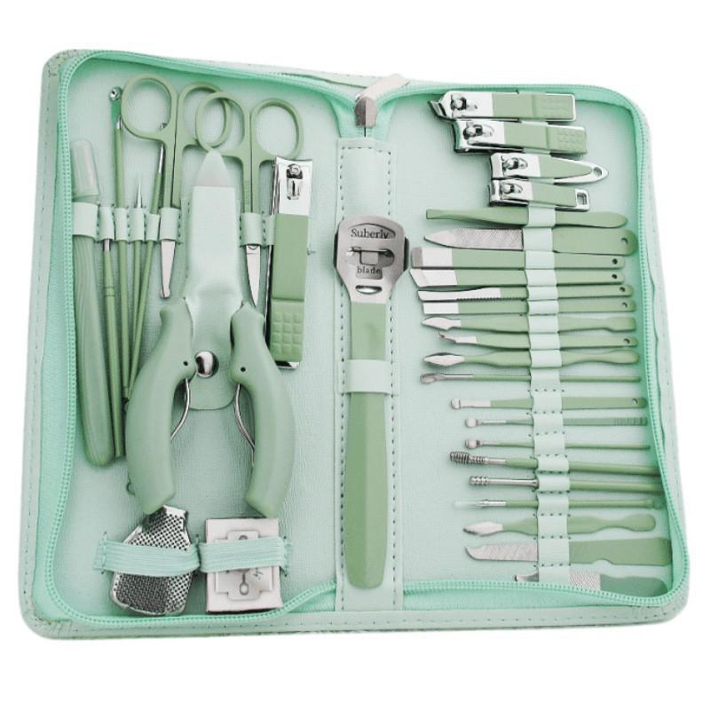 22-Piece Portable Manicure Set: Nail Clippers, Pedicure Tools, and Dead Skin Scissors