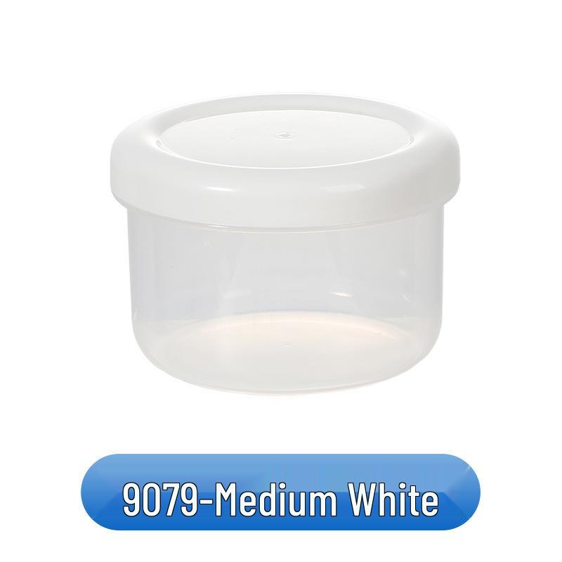 Round Food-Grade Plastic Storage Box, Refrigerable & Airtight for Preserving Freshness
