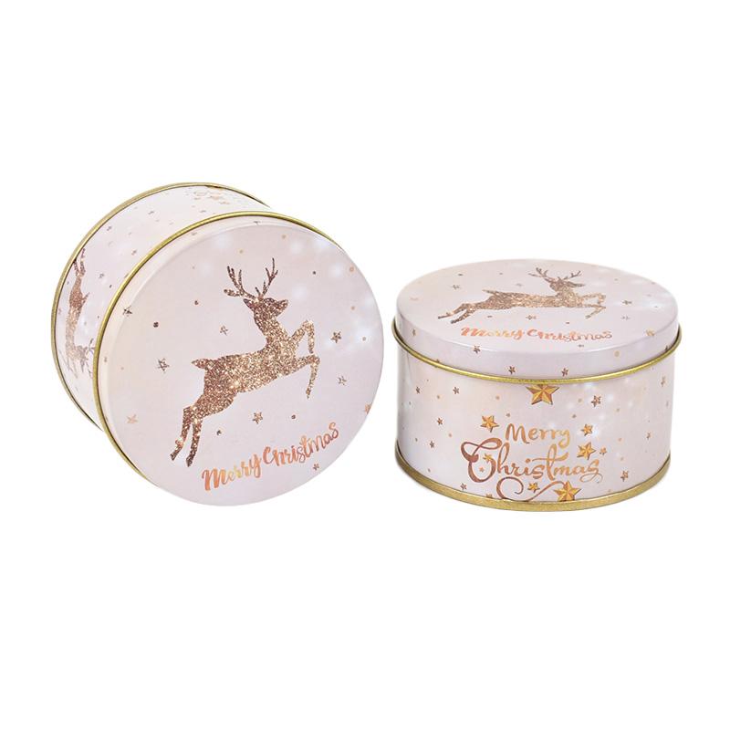 

1/4/6 шт. Металлическая жестяная коробка для рождественского подарка, контейнеры для упаковки конфет и печенья, детский новогодний подарок, декор, рождественские принадлежности для вечеринки, Navidad 7.5x4.5cm