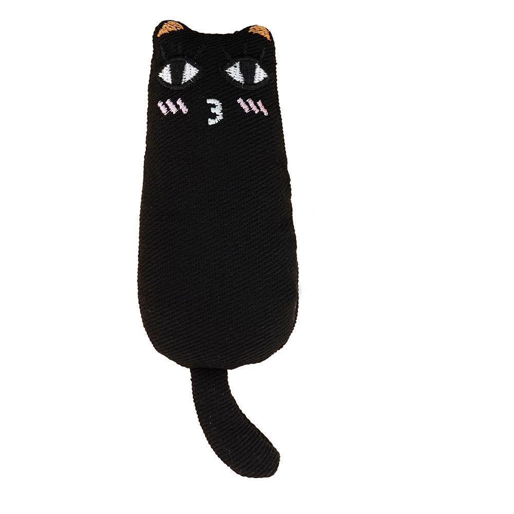 

Cat Toy with Mint Inside - Cute Design, Durable Chew Toy for Kittens/Cats,Teething(Molar) Aid, чёрный