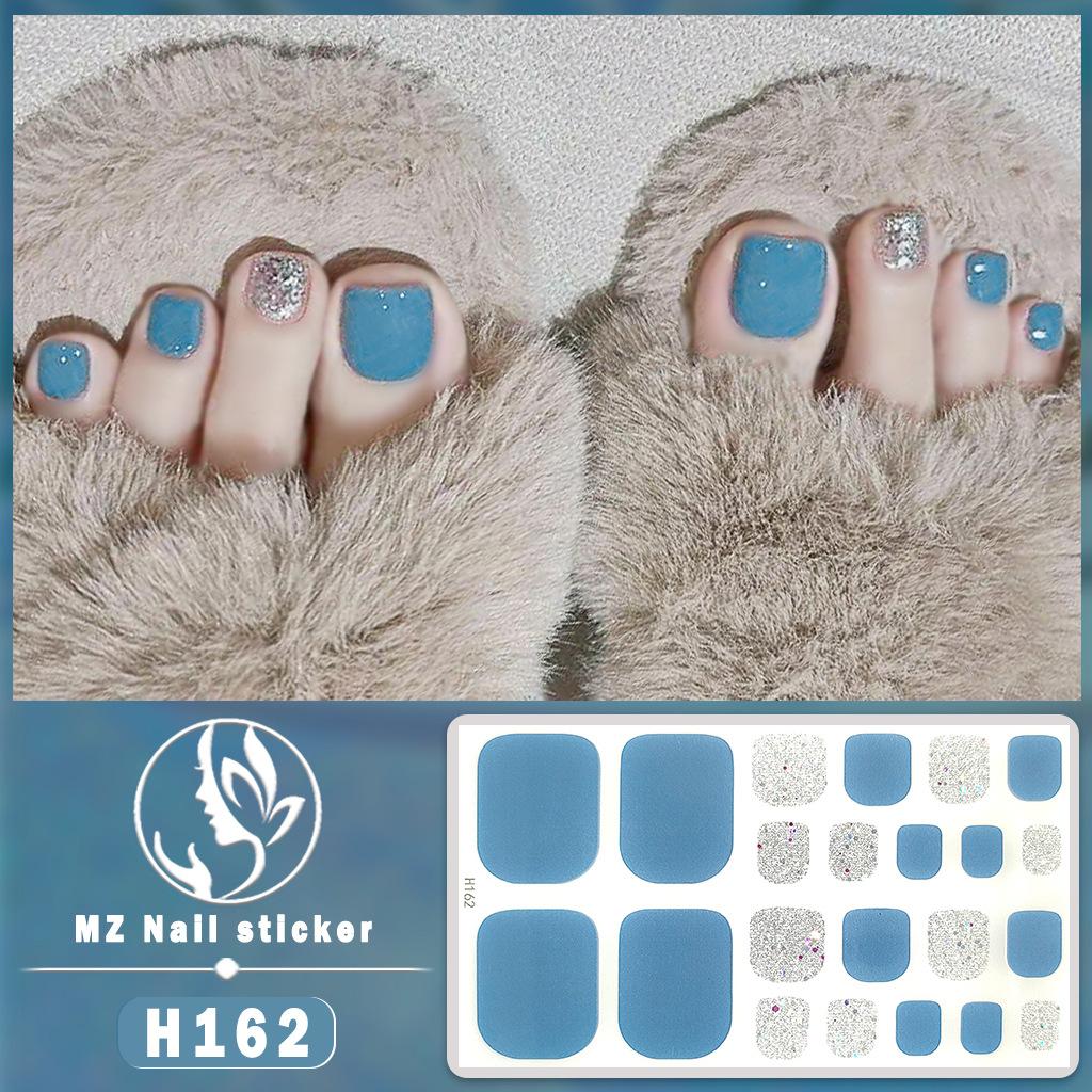 

H новая наклейка для ногтей 3D алмазная наклейка для ногтей водонепроницаемая долговечная белая наклейка для ногтей H162