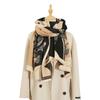 New Blanket Dual Use Imitation Cashmere Office Cloak Scarf Shawl High End Stitching Large Flower Scarf