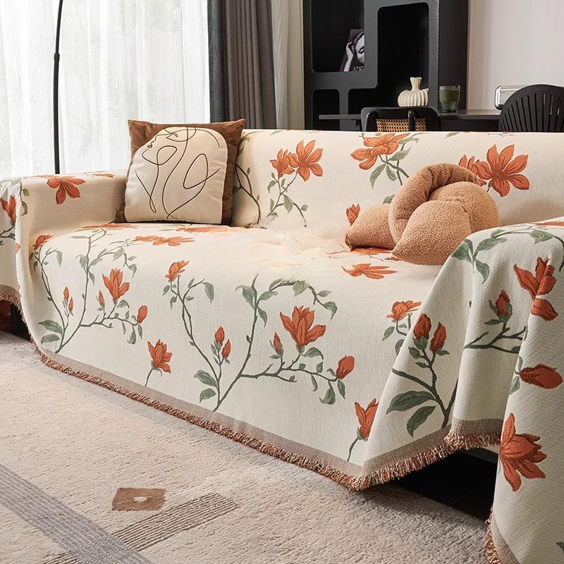 Chenille Sofa Towel Four Seasons Universal High Sense Sofa Cover Antique Style Sofa Cover Anti-Scratching Sofa Cover Cloth