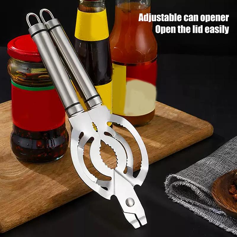Stainless Steel Kitchen Multi-Functional Bottle Opener Anti-Slip Screw Cap Opener A