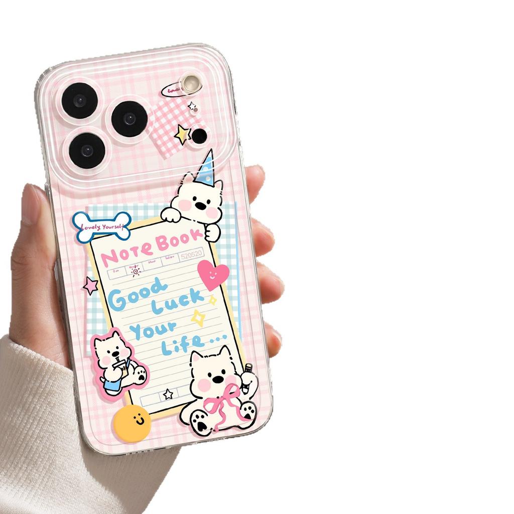 Sweet puppy for iphone17pm mobile phone case holder 16pro hard 15 magnetic suction 14 apple 13 cute case