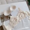 Collagen maintenance lace Japanese lace sweet and fresh seamless steel rim thin shoulder bra