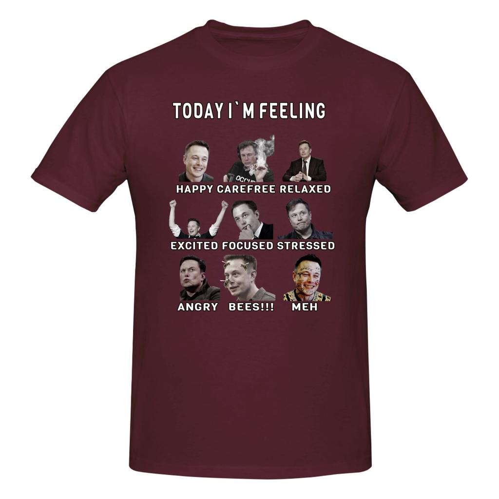Piece Funny Feelings Novelty Graphic Cotton TShirt Musks Tech Billionaires Tops Tees For Unisex