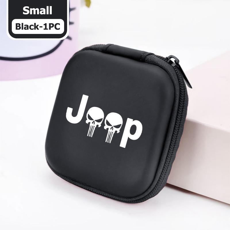 For Jeep Portable Car Earphone Headphone Earbuds Bag Case Storage Box Accessories Compass Renegade Cherokee Wrangler JK Patriot ALT1