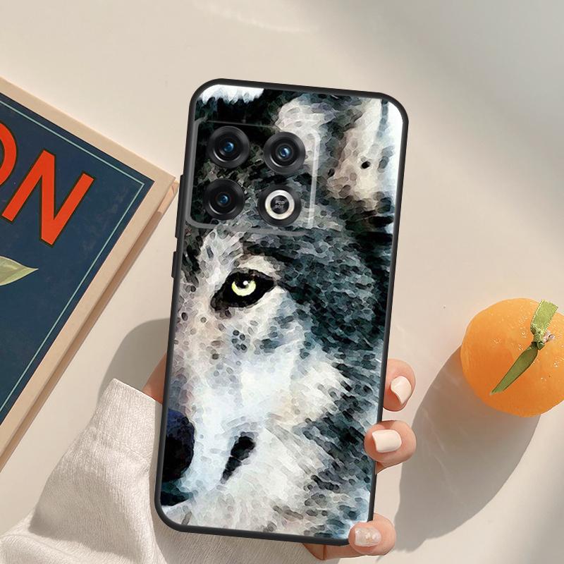 Animal Wolf Howling Case For OnePlus 13T 10T 10R 12R 13R 15 13 12 11 10 9 Pro Nord CE 5 2 3 4 Lite N20 N30 Cover