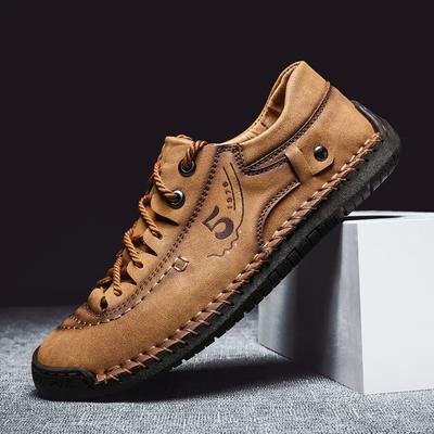 Fashion New Men's Handmade Leather Shoes High Quality Flat Casual Shoes Outdoor Comfortable Driving Shoes Luxury Man Loafers Shoes
