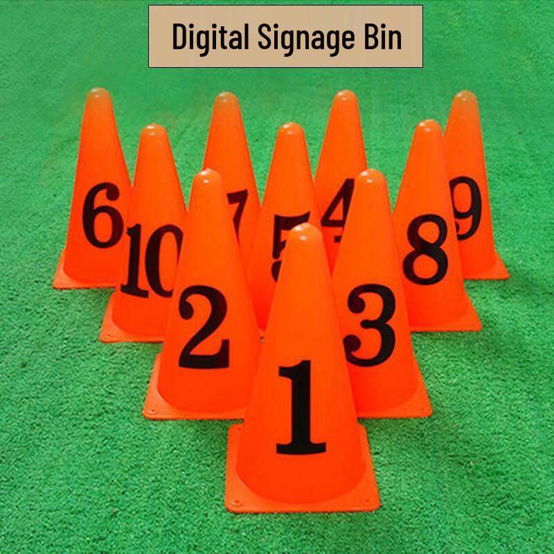 Numbered Soccer Training Cones (Set 1-10)