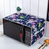 1Pc 35*100Cm Microwave Oven Dustproof Satin Cover With Storage Side Pockets Dust Cloth Household Printed Cover Modern Top Cover