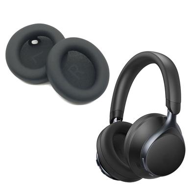 1Pair Earpads Protein Leather Ear Pad Ear Cushions Cover Memory Foam Earmuffs for Anker Soundcore Space One S1