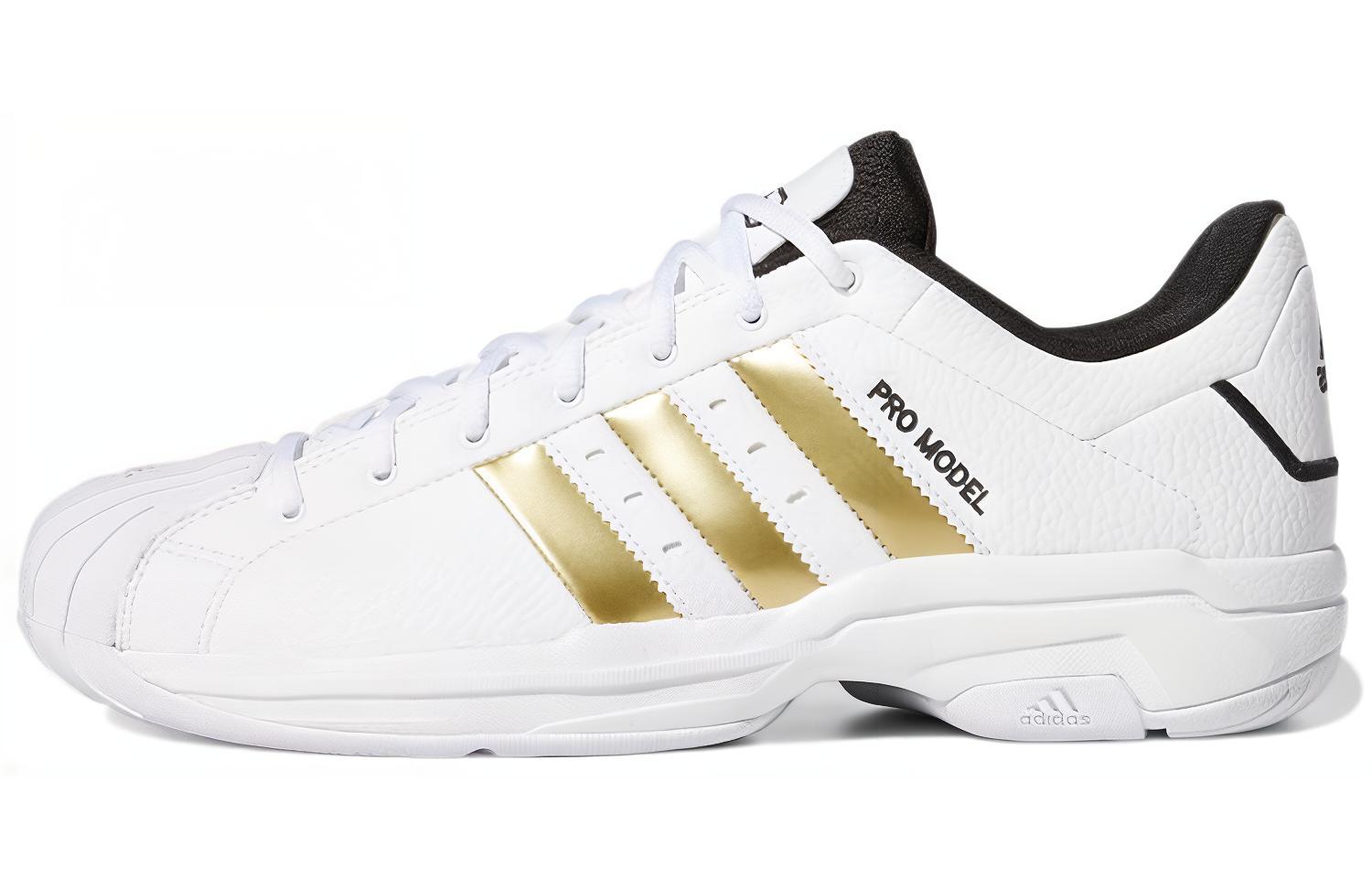 Adidas Pro Model 2G Low  White Gold Metallic  H68060 40