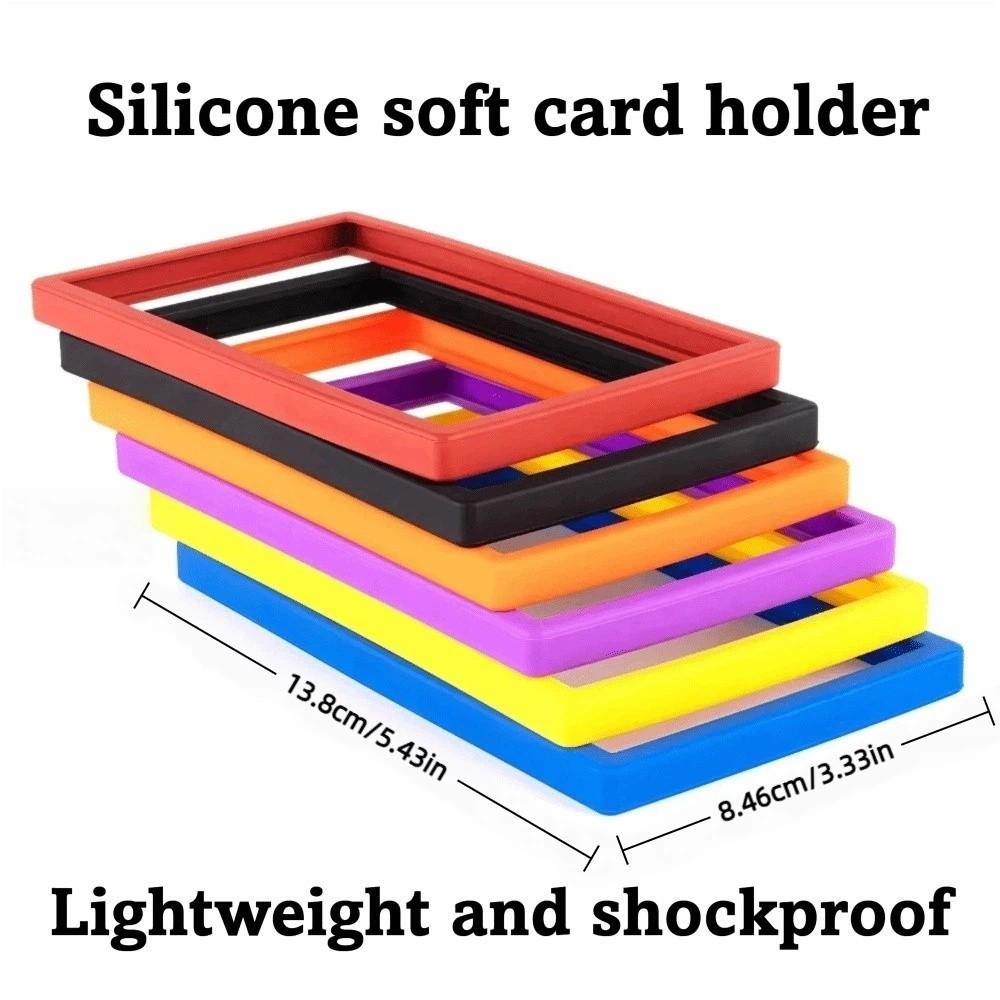 Trading Card Soft Silicone Frame Silicone Tight Fit 35PT Protective Case Shock Absorption Lightweight Rating Cards Holder