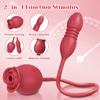 Rose-Sucking Vibrator for Women Thrusting Dildo Nipples Clitoris Sucker G Spot Anal Stimulator Vibrating Egg Adult Sex Toys