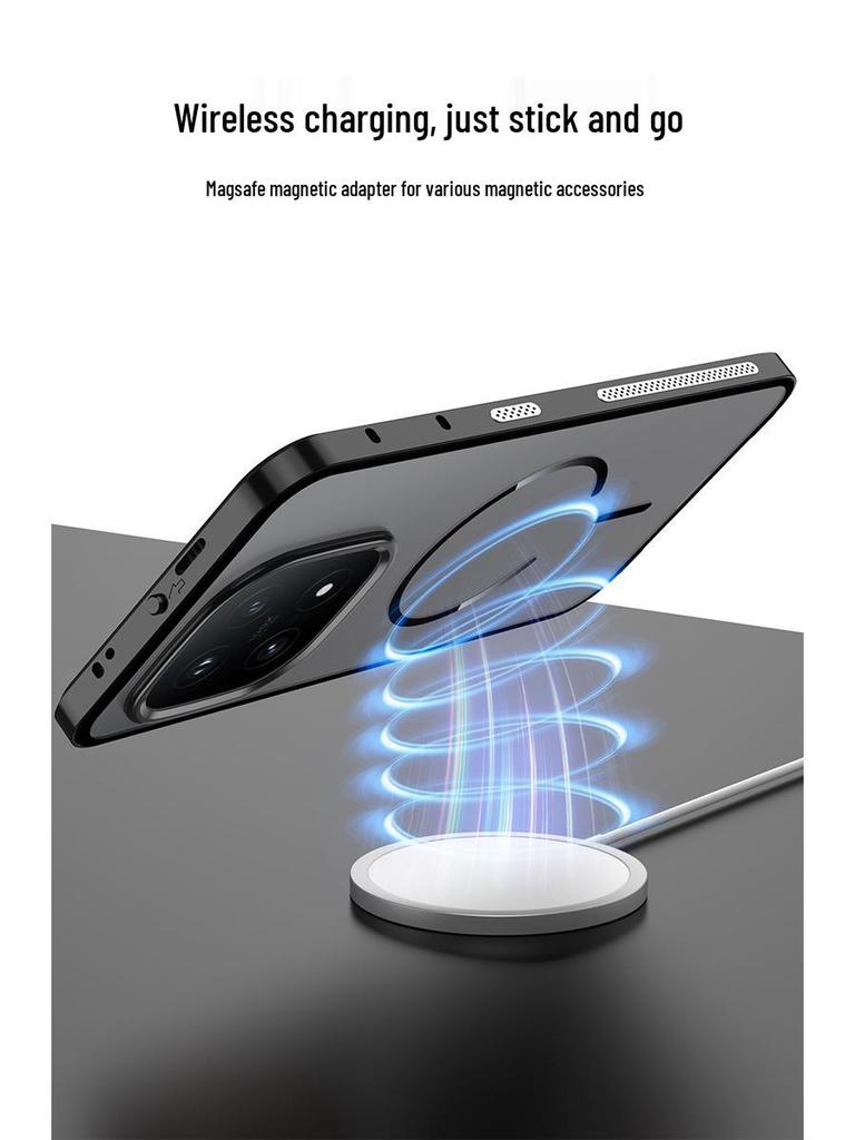 IQOO 15 Kovový rám pro odvod tepla - zacvakávací design, matná záda, magnetický kroužek, silné magnetické pouzdro na telefon