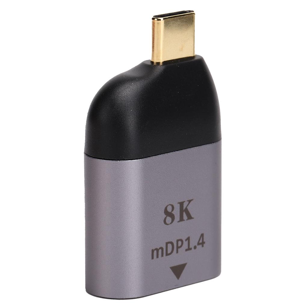 TypeC To Mini DP1.4 Adapter Aluminum Alloy Portable 8K Converter Electronic Components