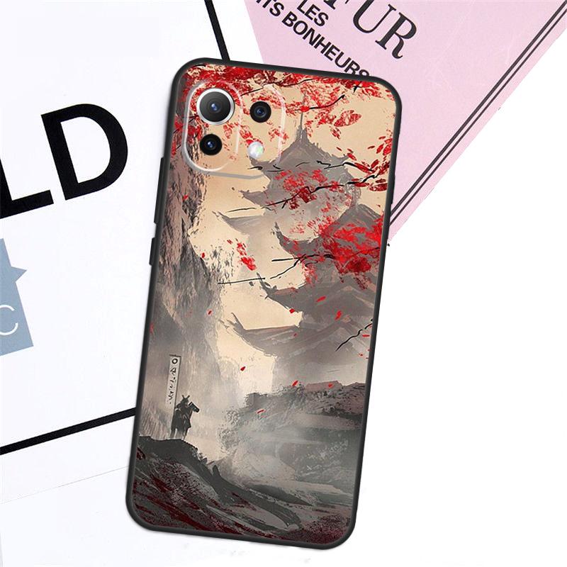 Japanese Style Art Case For Xiaomi 15T Pro 14T 13T 17 Pro Max 14 15 Ultra POCO X7 X5 X6 F5 F6 F7 F8 Pro Cover