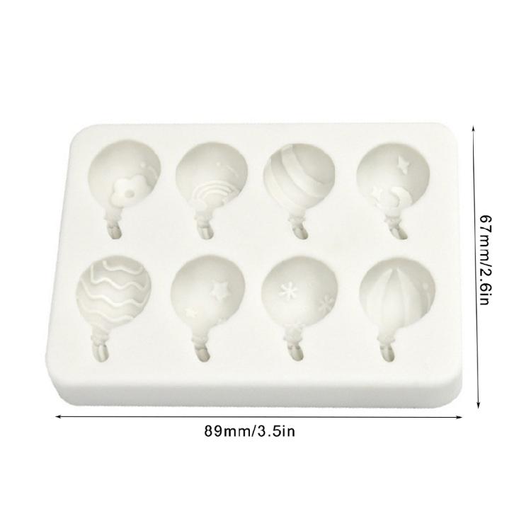 Practical Silicone Balloon Fondant Moulds Durable Silicone Cake Moulds with Balloon Pattern for Baking Enthusiasts