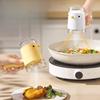 Glass Salt Dispenser with Pour Spout Adjustable Flow Control Shaker Lid Kitchen Seasoning Storage Container Dustproof Airtight
