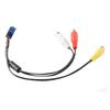 Car RCA Female Audio Video AV-In Cable Wire For Toyota Headunit 6Pin Blue A/V Port 3040