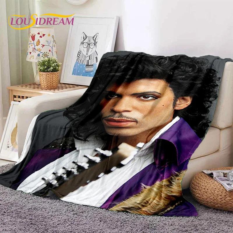 Artist Purple Rain Prince Rogers Nelson Soft Flannel Blanket,Throw Blanket Comfortable Blanket for Picnic Beds Sofa Home Bedroom