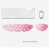 Ergonomic Cloud Silicone Gel Keyboard and Mouse Wrist Rest Set Clear Wrist Rest for Keyboard 60%/68%/75%