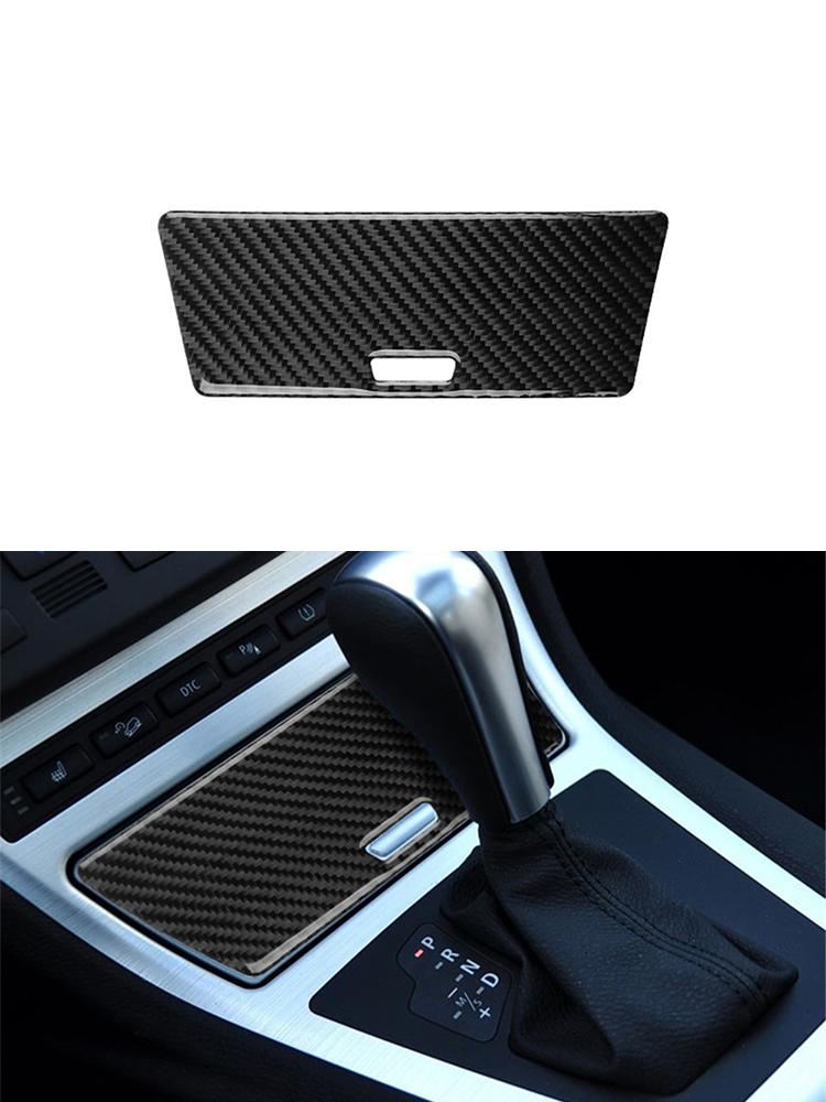 Carbon Fiber Car Interior Center Console Gear Shift Panel Decoration Stickers For BMW X3 2004-2010 Car Accessories