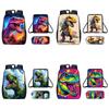 Dinosaur Animal Print Children School Backpack With Durable Oxford Material
