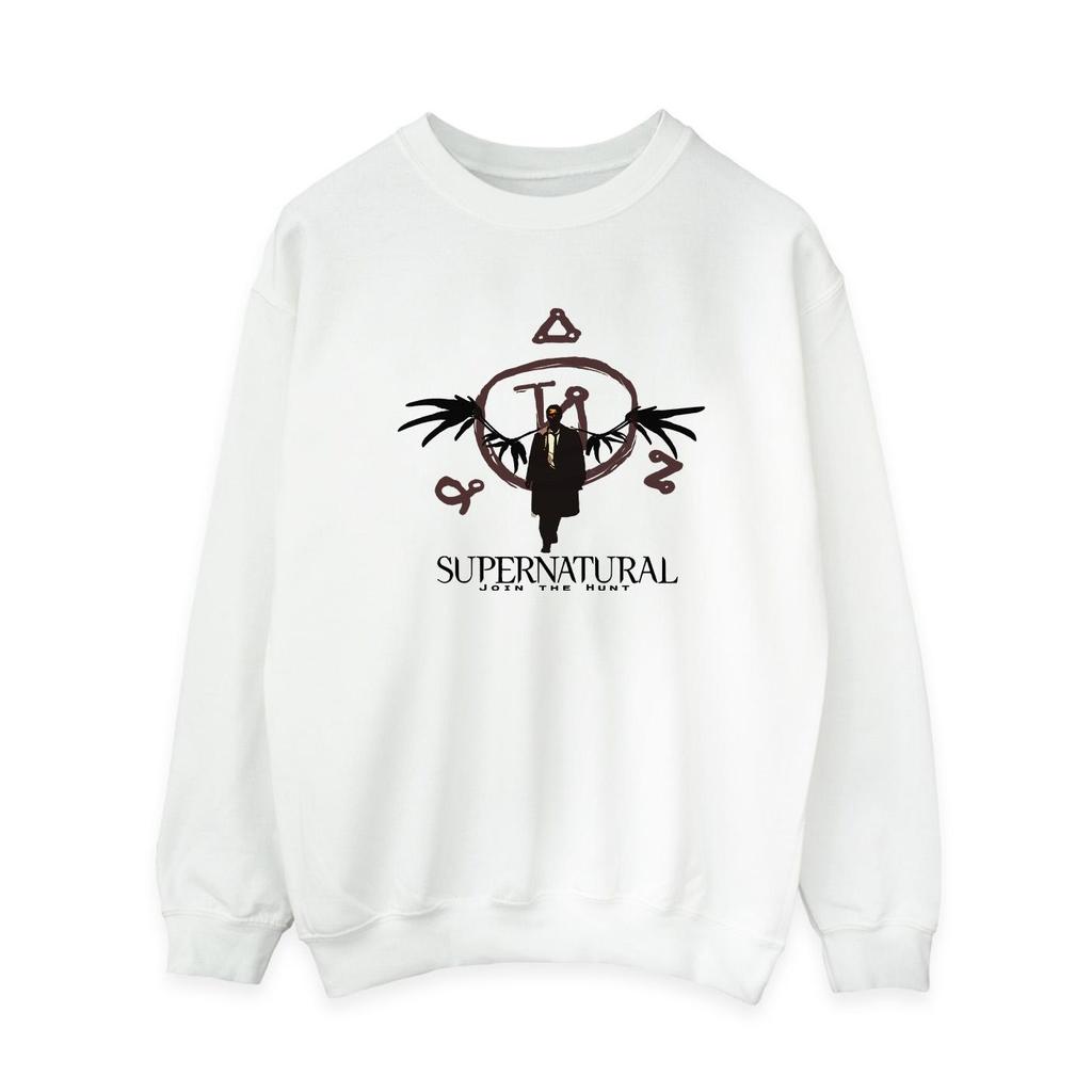 Supernatural Womens/Ladies Wings Logo Sweatshirt