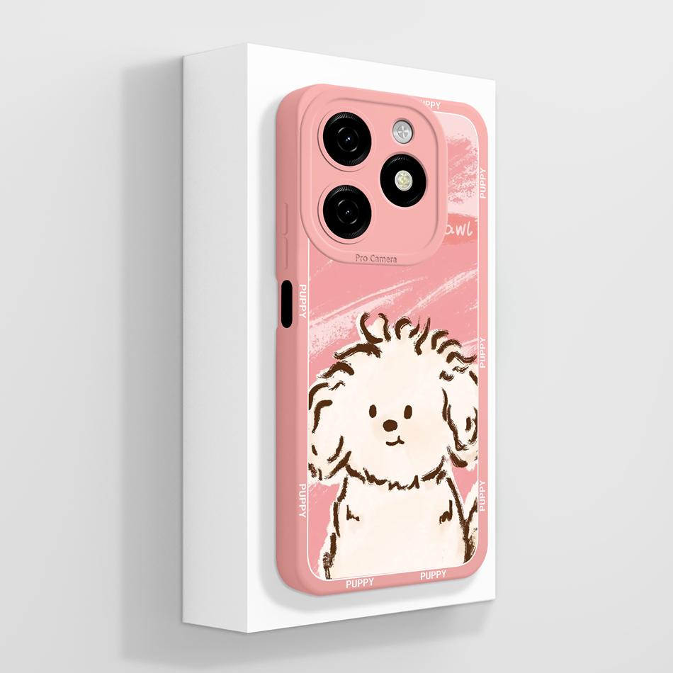 For Tecno Spark 20 Pro Plus 20C Case Creative Cartoon Cover For Spark20 Pro 4G 5G Soft Liquid Silicone Anti Drop Phone Protector