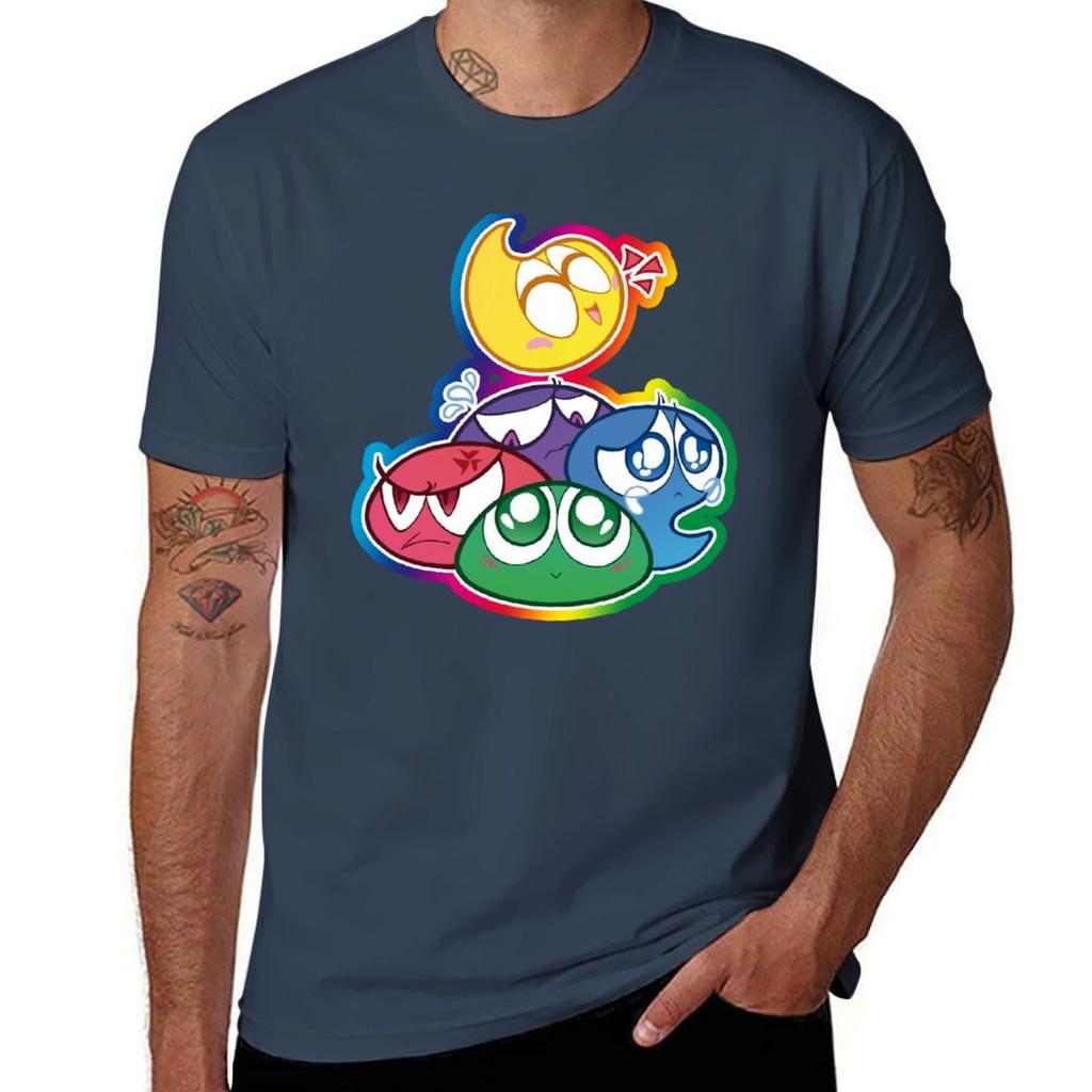 T-shirt Puyo Pop Résistant à l'eau T-shirt Décontracté