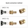 Quick Connecting Brasses Couplers Leakproof Design Brasses Plumbing Fittings For Pressure Washer Hoses Car Wash Systems