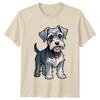 Schnauzer Puppy Dog Graphic TShirt Schnauzer Dogs Birthday Gift For Him And Her