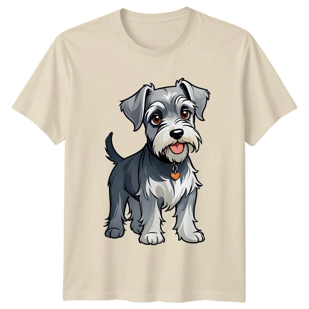 Schnauzer Puppy Dog Graphic TShirt Schnauzer Dogs Birthday Gift For Him And Her