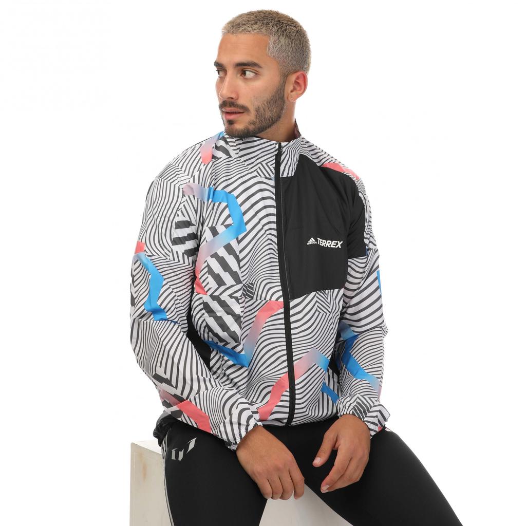Adidas Men's Terrex Trail Printed Running Jacket