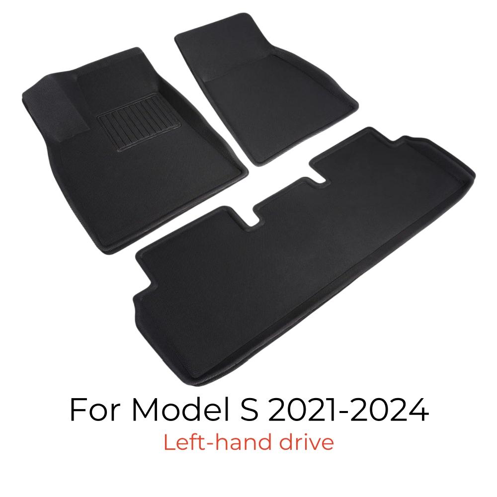 3D Floor Mats For Tesla Model S 2025 2025 2025 2025 All Weather Anti-Slip Waterproof Floor Liners Fit Model S Long Range Plaid