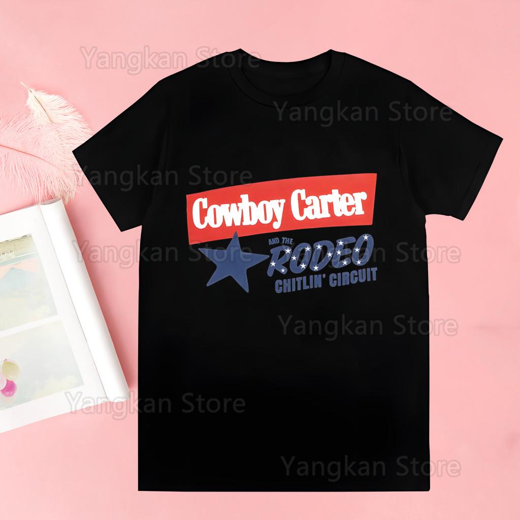 Cowboy Carter Harajuku Tops Summer Tops Graphic Tees Women Kawaii Tshirt Clothes T Shirt Drop Shipping