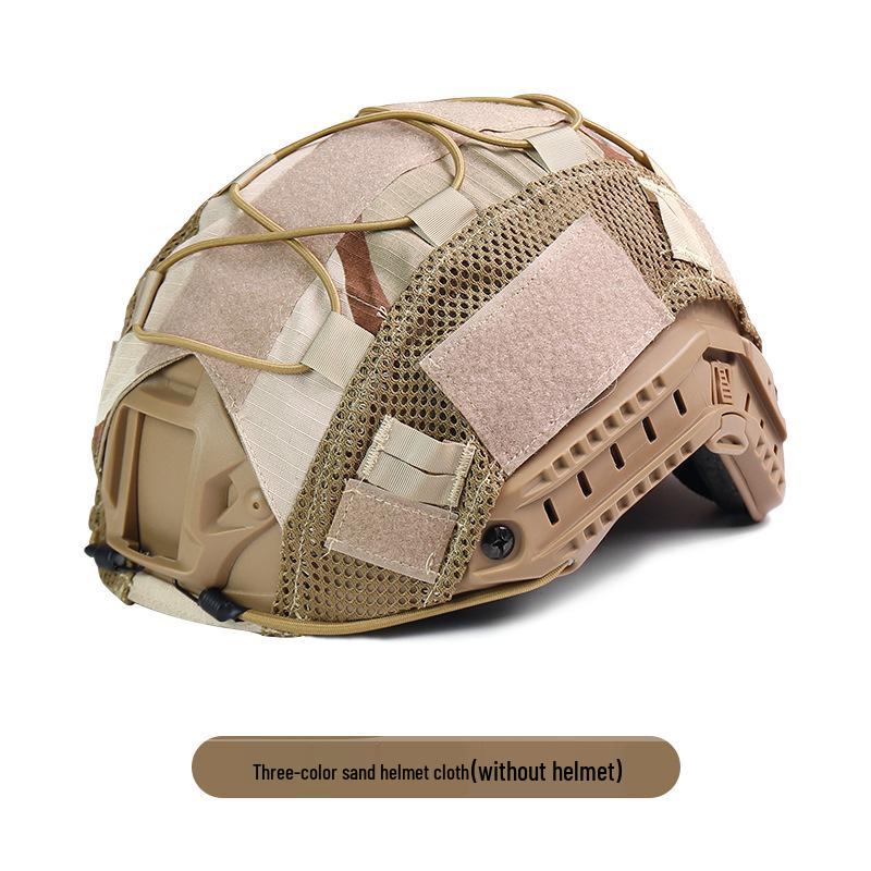 Fast Camouflage Tactical Helmet Cover with Elastic Rope for Outdoor Use