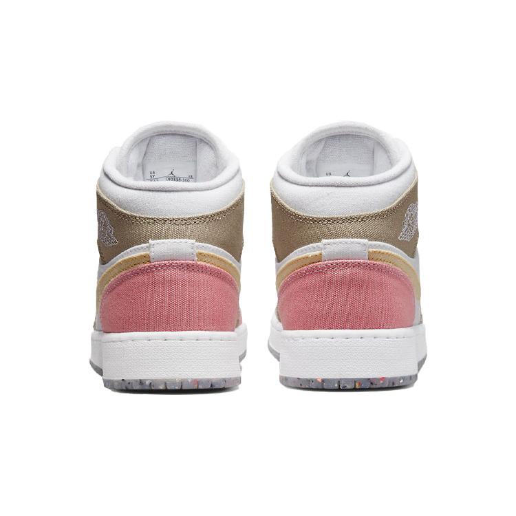 Jordan 1 Mid SE Pastel Vivid Green Grind GS DJ0338-100