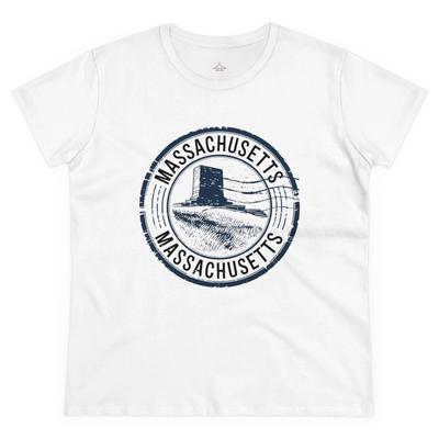 Massachusetts Graphic Tee, Casual Shirt, Summer Wear, Travel Apparel, Gift for