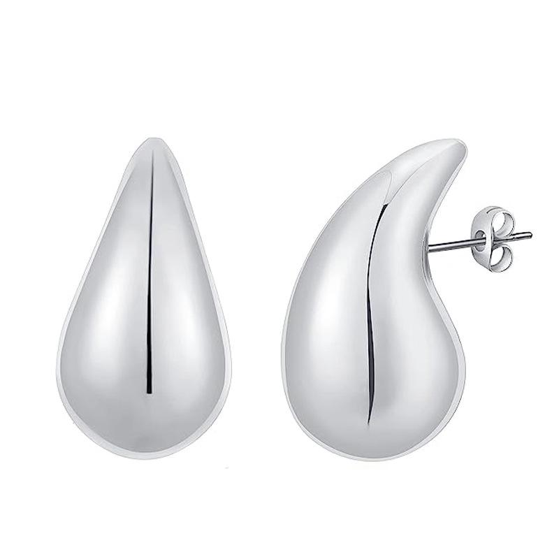 New Style Earrings - Fashionable and Simple Drop Earrings. Elegant and Versatile Gold-plated Smooth Surface Drop Earrings.