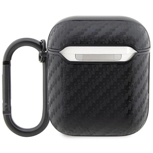 Bmw Bma2Wmpuca2 Case For Airpods 1/2 - Black Carbon Double Metal Logo