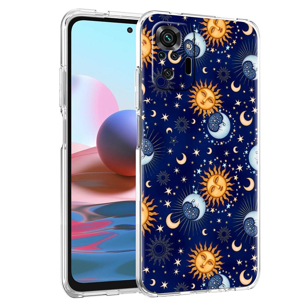 Custodia per Telefono Per Xiaomi Poco X3 NFC M3 F3 Redmi Note 9S 9 8 10 Pro 7 8T 9C 9A 8A K40 Cover Trasparente Spazio Colorato Galassia Universo