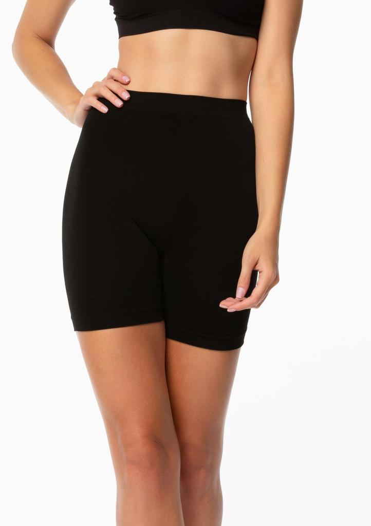 Bermudy damskie bambusowe przewiewne i elastyczne czarne Bamboo Bermuda Shorts Julimex