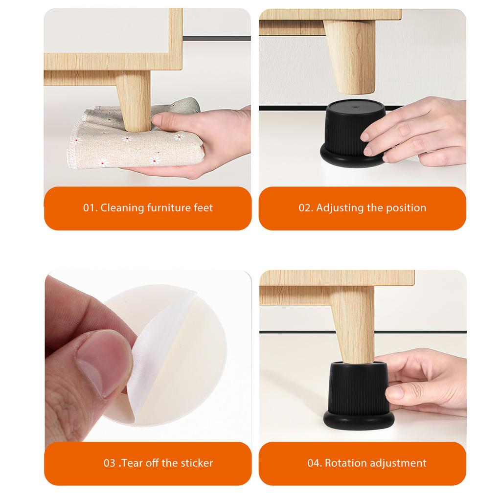 2Pcs Adjustable Bed Stopper ABS Headboard Stabilizer Wall Spacer Bumper for Noise Reduction Wall Protection Bed Frame Support